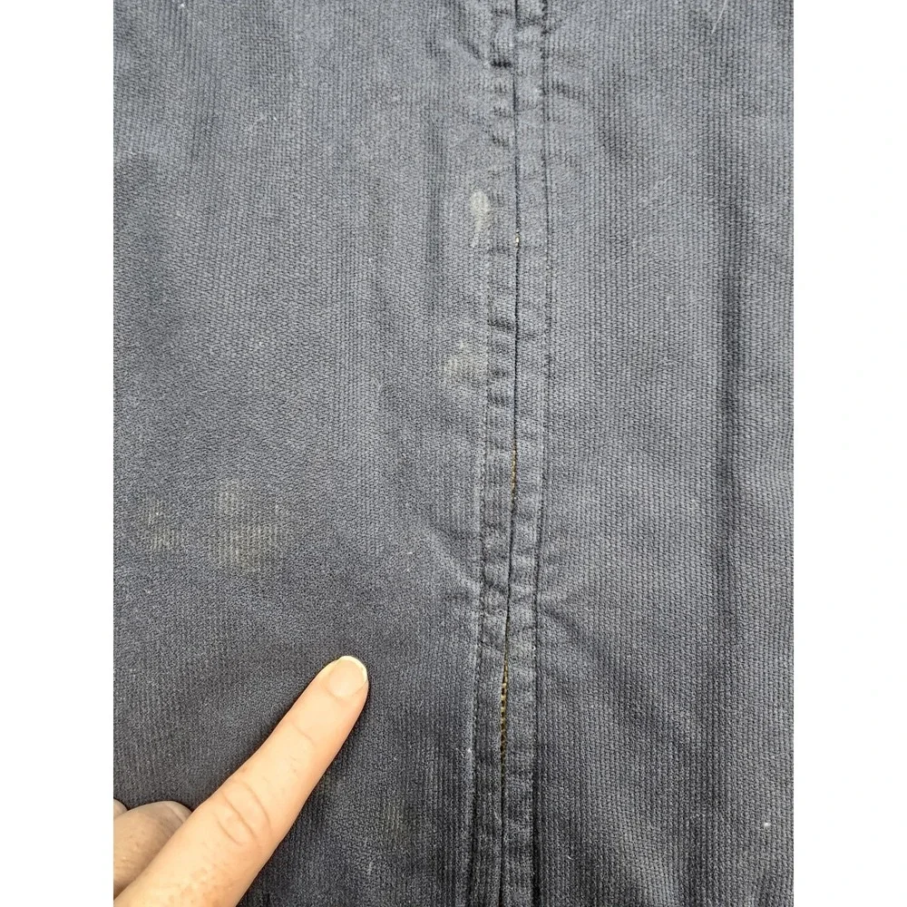 Vintage Polo Sport Ralph Lauren Jacket Mens Large Blue Newsboy Belted Zip Plaid